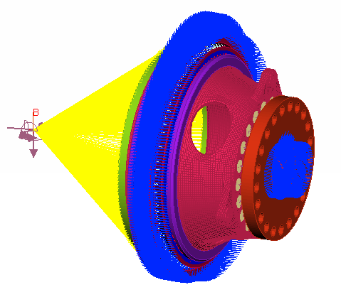 风电领域-风轮联轴器与轮毂连接螺栓静强度分析有限元分析解决方案