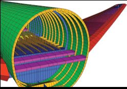 飞机复合材料翼型板的建模与非线性分析