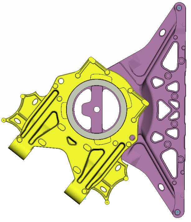 铰接盘结构优化分析