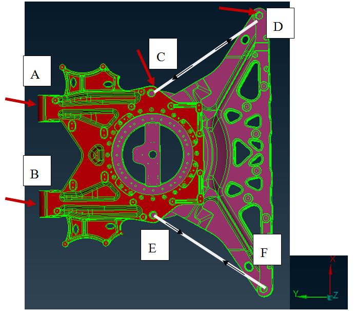 铰接盘结构优化分析